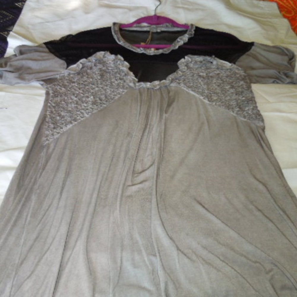 NWT POL Ruffled Tunic Small - Picture 2 of 6